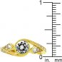 NEW 14k Gold Anniversary Style Cubic Zirconia Ring