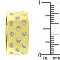 NEW 14K Gold Eternity 3 Row CZ Band Ring
