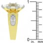 NEW Victorian Gold Tone 4 Carat Marquise Ring