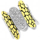 NEW 14K Gold Silver Black Antique Clear CZ  Ring