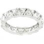 NEW White Gold Silver Trillion Cut Clear CZ  Ring
