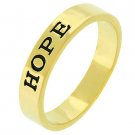 NEW 14K Gold Silver "Hope" Eternity Ring
