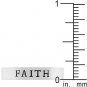 NEW White Gold Silver "Faith" Eternity Ring