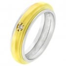 New 14K Gold Silver CZ Petites Round Wedding Ring