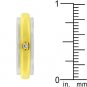 New 14K Gold Silver CZ Petites Round Wedding Ring