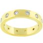 NEW 14K Gold Eternity Cubic Zirconia Band Ring