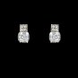 Silver Crystal CZ Pendant Necklace Earring Set