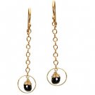 Calico Juno 925 Sterling Silver Black Spinel Earrings