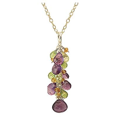 New 925 Sterling Silver Amethyst Necklace Pendant