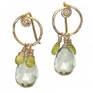 Calico Juno 14k Gold Amethyst Dangle Earrings