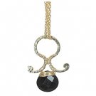 NEW 14k Gold Black Onyx Necklace Pendant