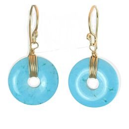 Calico Juno 925 Sterling Silver Turquoise Earrings