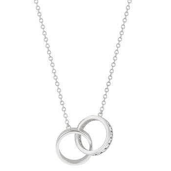 NEW White Gold Silver Eternal Love Necklace Pendant