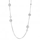 NEW 925 Sterling Silver Circle Charm Necklace