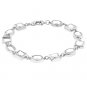 NEW White Gold Silver Tone Clear CZ Bracelet
