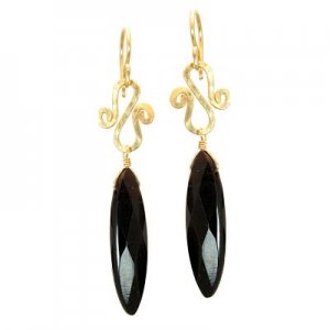 Calico Juno 925 Sterling Silver Black Onyx Earrings