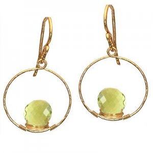 Calico Juno 14k Gold Lemon Quartz Earrings