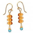 Calico Juno 14k Gold Citrine Apatite Earrings