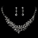 Sterling Silver Swarovski Crystal Necklace Earring Set