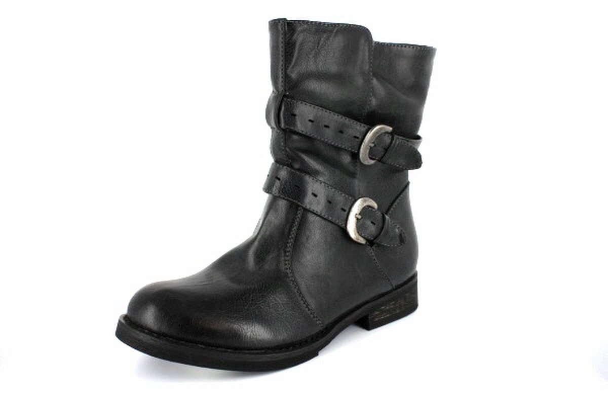 moto boots with buckles