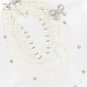 White House Black Market Silver Pearl Bow Necklace