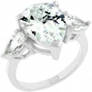 NEW  Anniversary 925 Silver Cubic Zirconia Ring