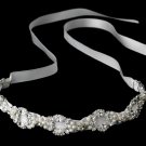 Swarovski Crystal Pearl Ivory Ribbon Headband Tiara