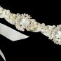 Swarovski Crystal Pearl Ivory Ribbon Headband Tiara