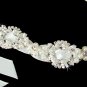 Swarovski Crystal Pearl White Ribbon Headband Tiara