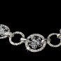 Silver Swarovski Crystal While Ribbon Headband Tiara