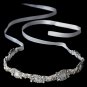 Swarovski Crystal Pearl Ivory Ribbon Bridal Headband