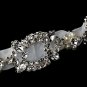 Swarovski Crystal Pearl Ivory Ribbon Bridal Headband
