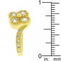 NEW 14k Gold Clover Cubic Zirconia Ring
