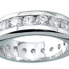 NEW 925 Sterling Silver CZ Eternity Band Ring