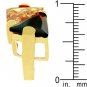 NEW 14K Gold Champagne Black CZ Cocktail Ring