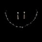 Light Pink Swarovski Crystal Necklace Earring Set