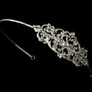 Silver Rhinestone Crystal Vintage Headband Tiara