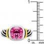 NEW Cable Pink Ice Cubic Zirconia Silver Ring