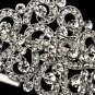 Silver Austrian Crystal Swirl Headband Tiara