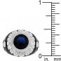 NEW White Gold Silver Black Skull Cross Bone Class Ring