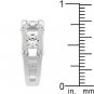 New White Gold  Ring Silver Princess Cut CZ Ring
