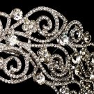 Antique Silver Crystal Bridal Tiara Headband
