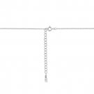 New White Gold Silver Pear Cut CZ Necklace Pendant