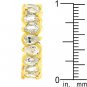 NEW 14k Gold Pear Shaped CZ Eternity Ring