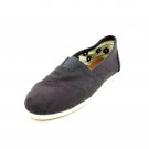 Gray Canvas Flats Womens Shoes