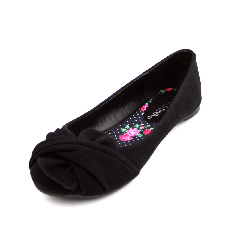 Black Ballet Flat Womens Shoes