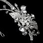 Swarovski Crystal Floral Leaf Side Headband Tiara