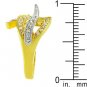 NEW Two Tone 14k Gold White Gold Silver CZ Ring