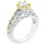 NEW White Gold 14k Gold Round Cut CZ  Ring