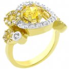 NEW 14k Gold White Gold Yellow CZ Ring